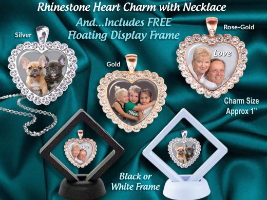 Wedding Bouquet Photo Charms, Always in My Heart, Memorial, Walk With Me Down the Aisle, Bride Bridesmaid Gift, Mom Dad, Personalized