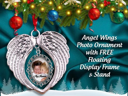 Car Rear View Mirror  Remembrance Photo Ornaments, In Memory of, Rainbow Bridge , Forever in My Heart Ornament, Funeral Memorial Sympathy