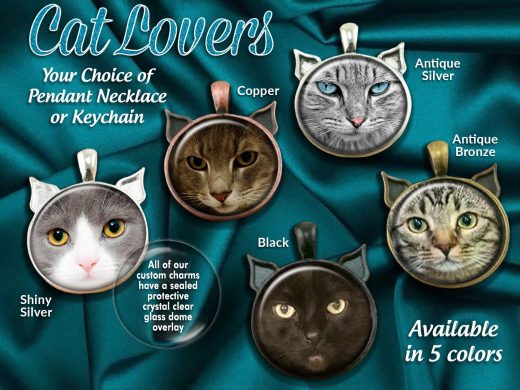 Great Cat Lover Gifts, or Cat Memorial Photo Pendant -Cat Photo Jewelry, Choose a Cat Pendant or Keychain Custom made from your photo -
