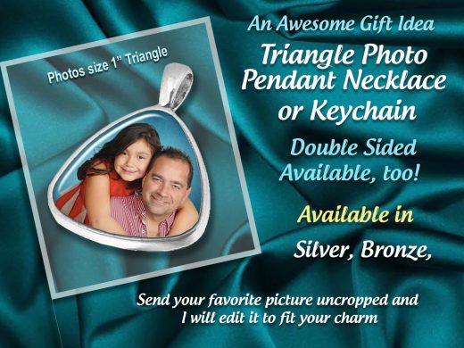 Your Picture or Quote, Custom Double Sided,Gifts for Family & Friends, Photo Pendant or Keychain ,  In loving Memory, Sympathy-Memorial Gift