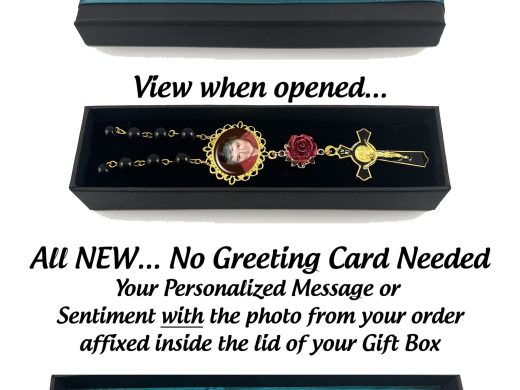 Custom Photo & Personalized Picture Memorial Rosary, One Decade for Travel, Car Rearview Mirrors