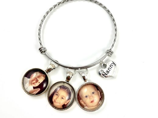 Custom Personalized Photo Bracelet – Memory Jewelry, Gifts for Mom, Grandma, Aunt,  Godmother, Niece, Godchild, New Baby