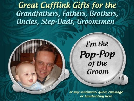 Memorial and In Loving Memory Photo Cufflinks for Funeral and Celebration of Life Services, Honoring Your Loved One Cuff Links,