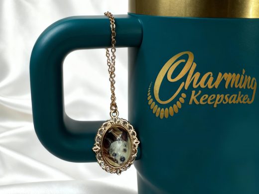 Mini Custom Photo Charm - Tumblers & Mugs to Attach to Handles – Personalized Gift for Pet Lovers-Friends-Memorial