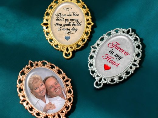 Custom Photo Filigree Charm